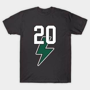 Breece Lightning 20 NY Jets Football T-Shirt